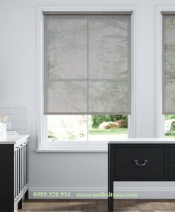 Mành cuốn lưới tông màu ghi nhạt