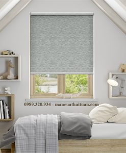 Rèm sáo cuốn vải lưới phòng ngủ thoáng mát