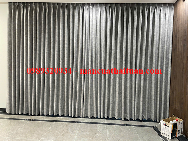 Thái Tuấn thi công rèm cửa 2 lớp vải cao su hai mặt chống tia UV đường Thành Thái quận 10