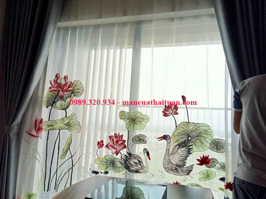 Rèm thêu nghệ thuật sang trọng