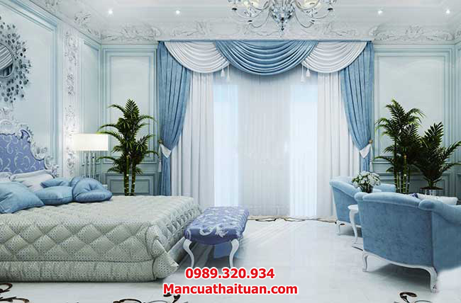 Sự kết hợp hoàn hảo của giữa các tông màu nội thất và bộ rèm phòng ngủ cho biệt thự này mang lại cảm giác sang trọng đẳng cấp Sự kết hợp hoàn hảo của giữa các tông màu nội thất và bộ rèm phòng ngủ cho biệt thự này mang lại cảm giác sang trọng đẳng cấp