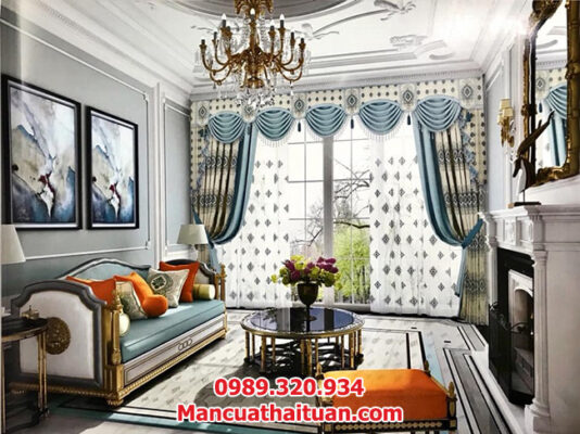 rèm cửa biệt thự cổ điển