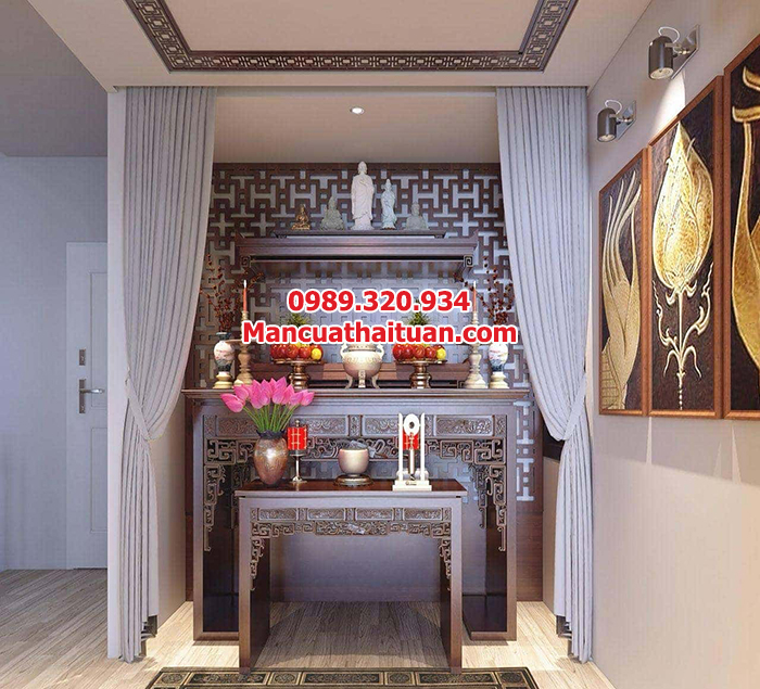 Rèm ngăn phòng thờ