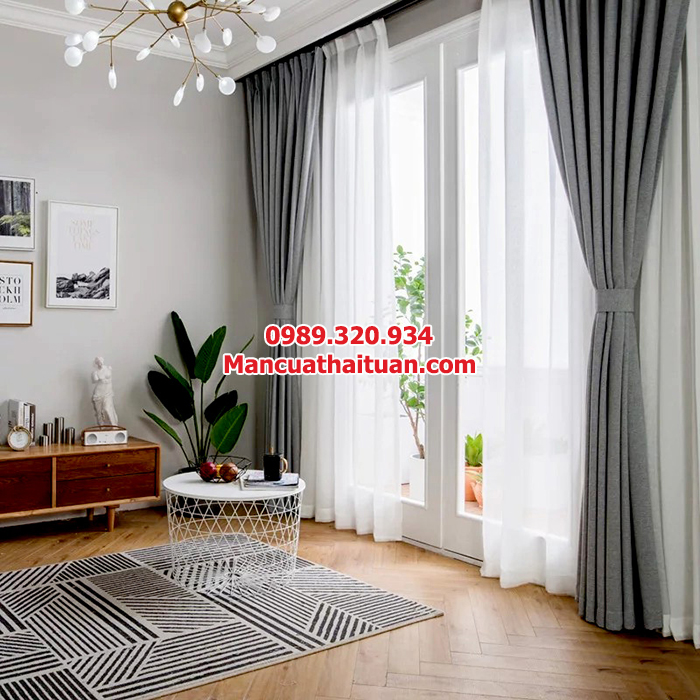 Rèm cửa vải 2 lớp đẹp giá rẻ Rèm cửa vải 2 lớp đẹp giá rẻ